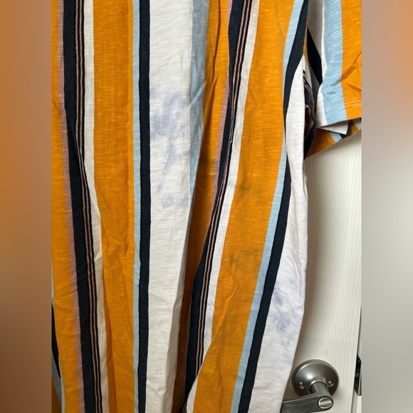 Guess Retro 90s style Striped Cotton T-Shirt Men’s Size Large - Picture 3 of 8